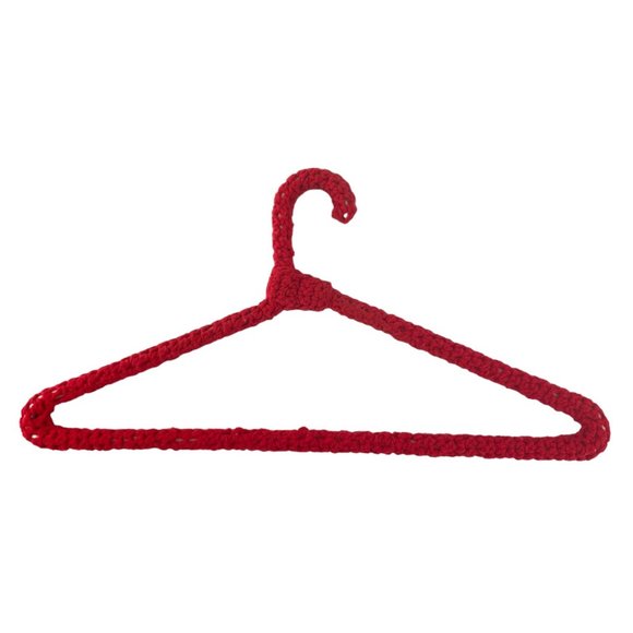 Crochet Yarn Covered Hangers Lot of 5 Wire & Plastic Multicolored Handmade - Picture 9 of 11